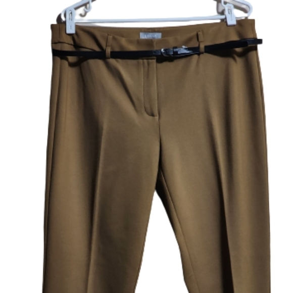 Kenar tailored dress trousers with black belt color kaki - Picture 4 of 5